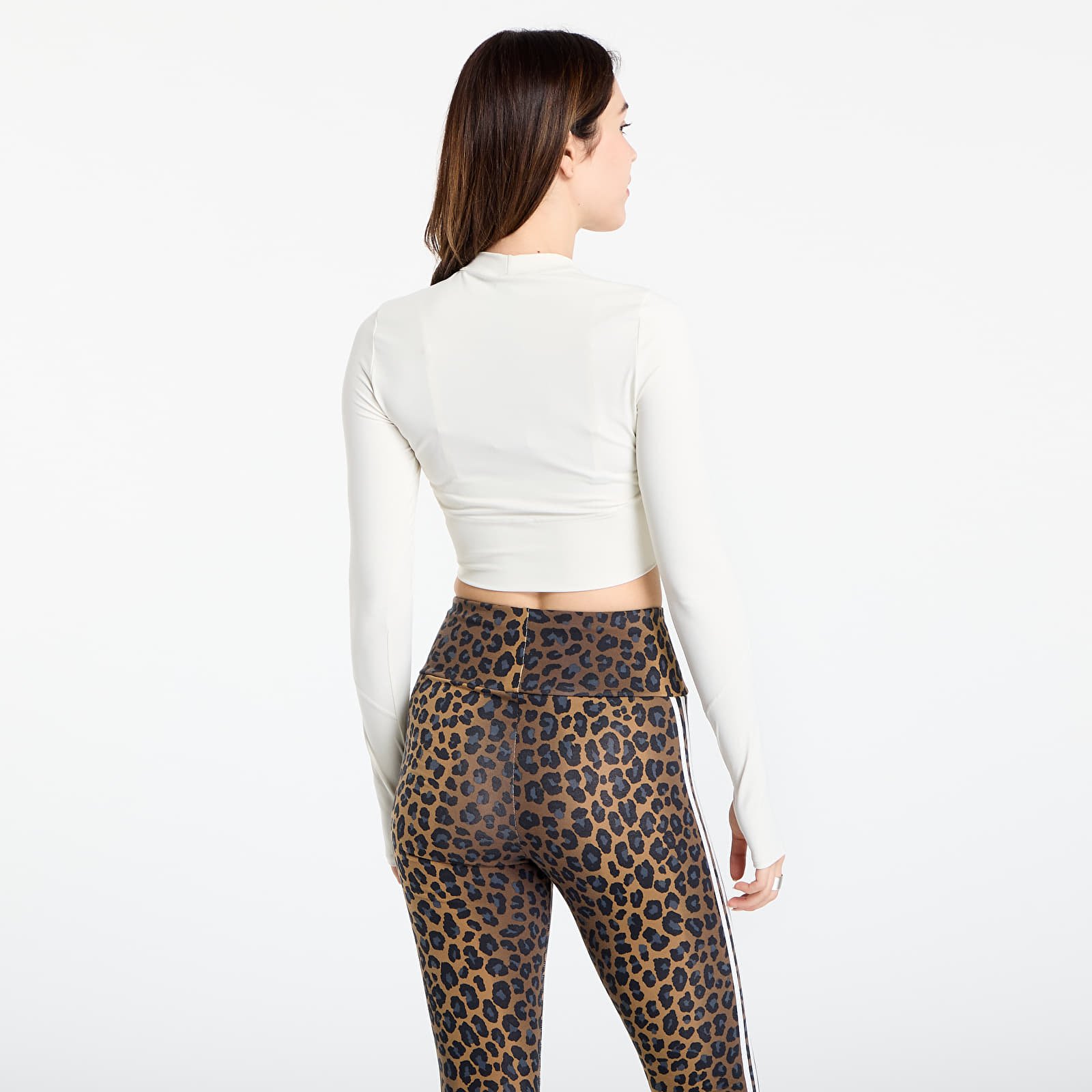 Camisetas adidas By Stella McCartney Training Longsleeve Crop Almond Milk-smc