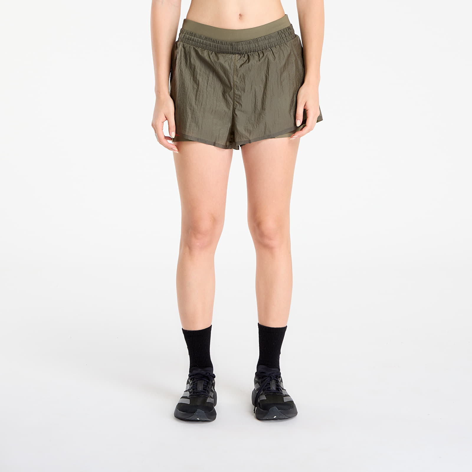Pantaloni scurți adidas Adi365 H.Koumori Running 2-In-1 Shorts Olive Strata XS