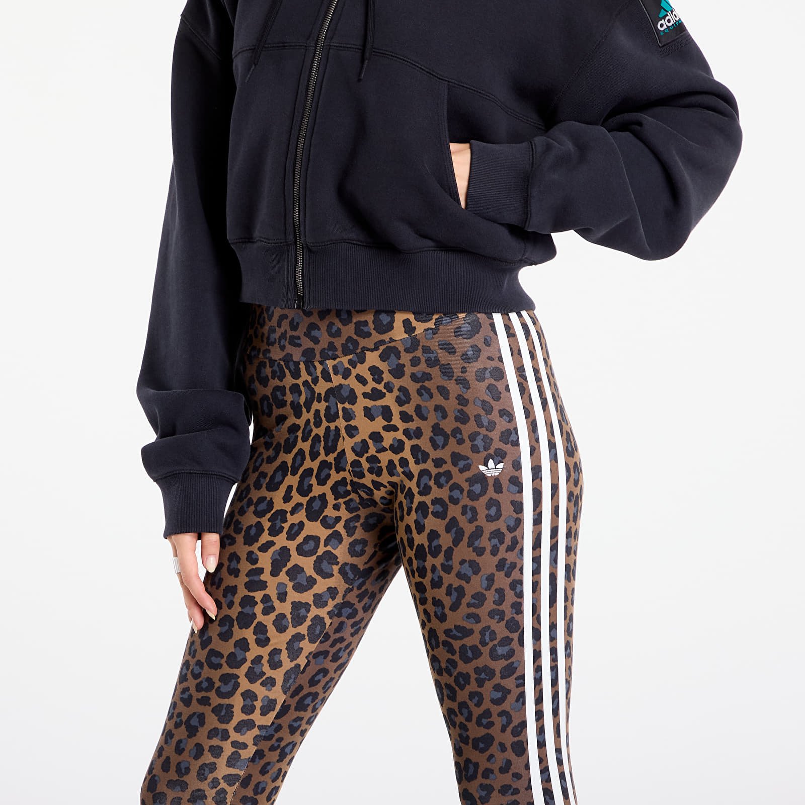 Hanorace adidas EQT Cropped Hoodie Black