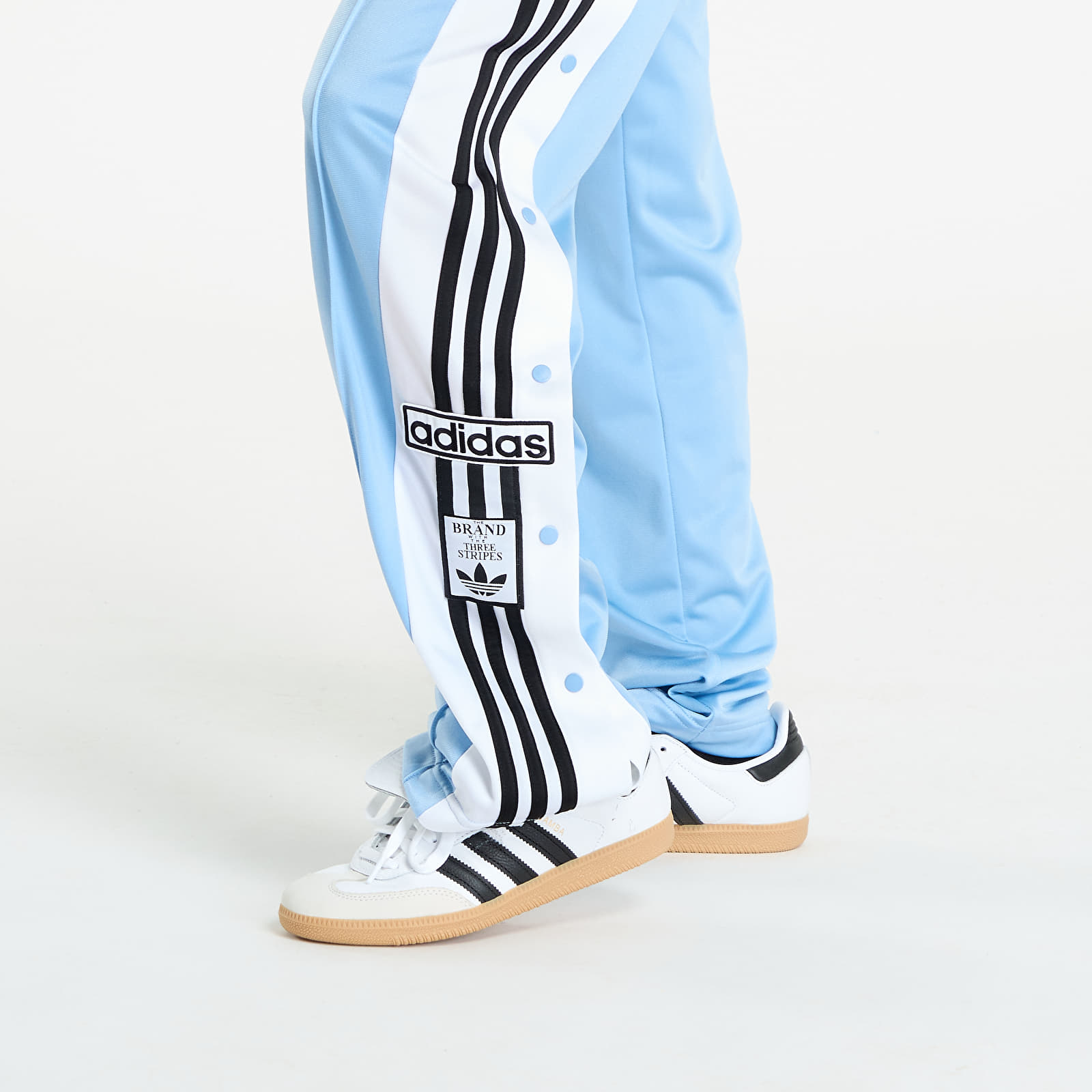 Pantaloni de trening pentru femei adidas Adibreak Tracksuit Bottoms Ash Blue/ Black