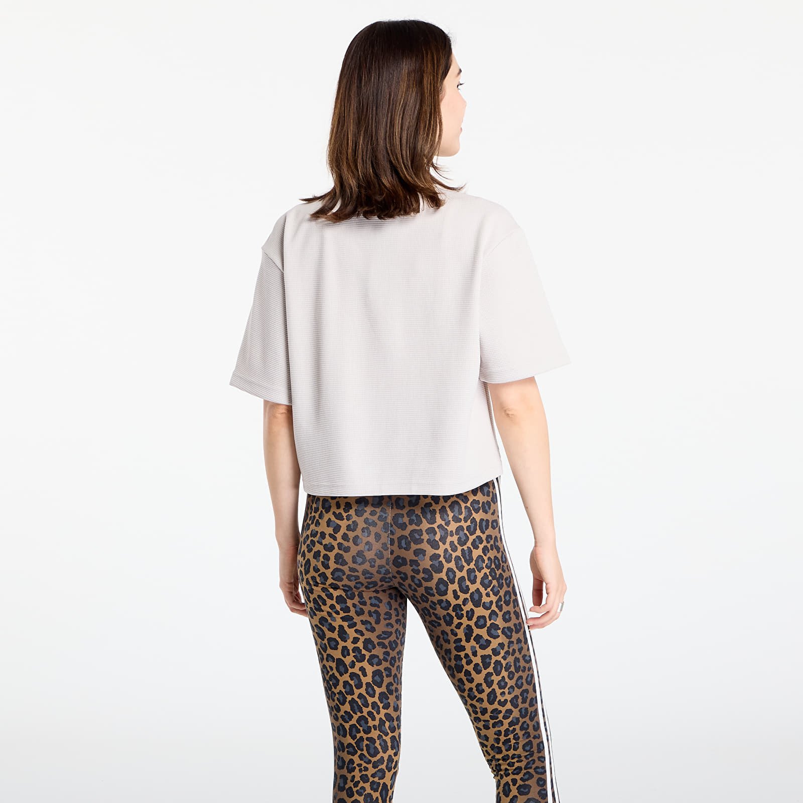 Tricouri femei adidas Yoga Motion Waffle T-Shirt Wonder Alumina