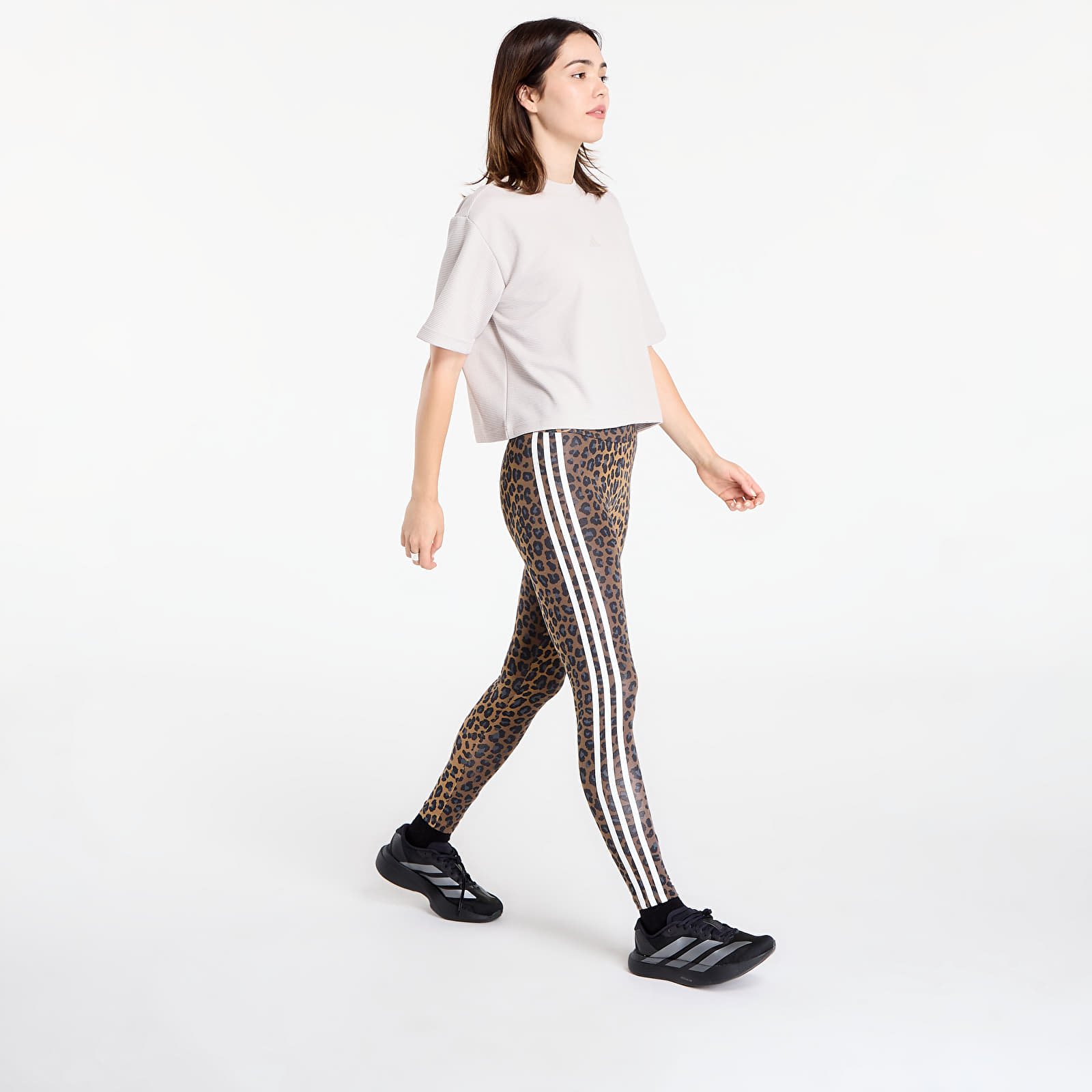 Tricouri femei adidas Yoga Motion Waffle T-Shirt Wonder Alumina