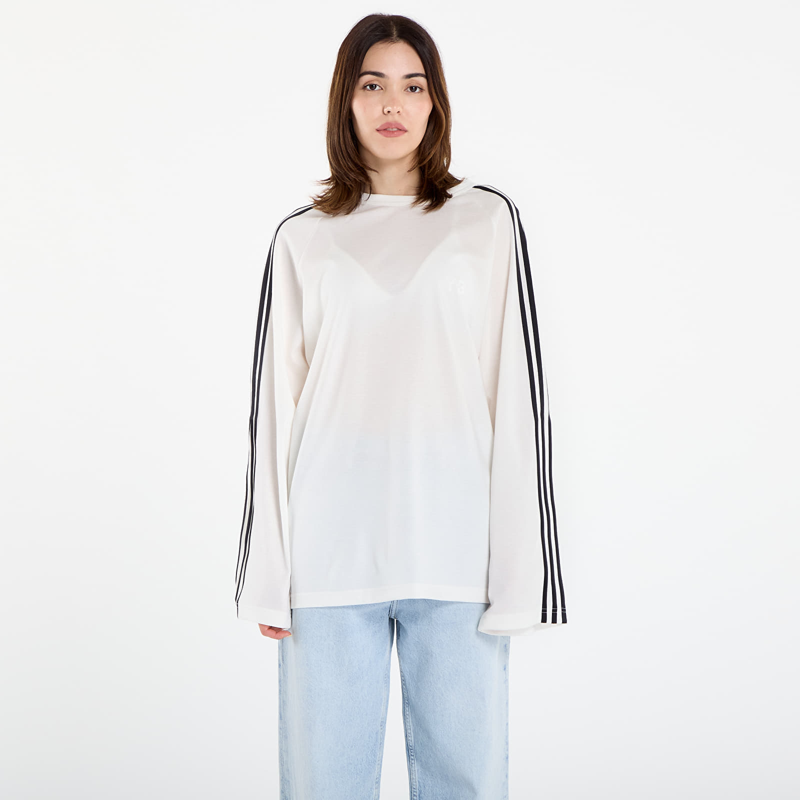 Magliette da uomo Y-3 Wire Long Sleeve Tee UNISEX Core White