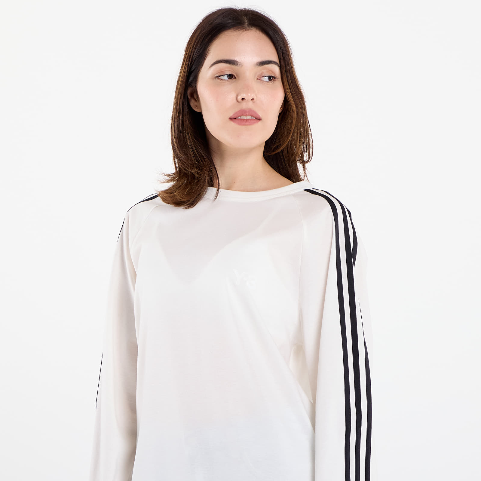 Magliette da uomo Y-3 Wire Long Sleeve Tee UNISEX Core White