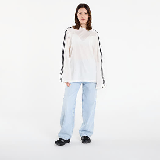 Men's T-shirts Y-3 Wire Long Sleeve Tee UNISEX Core White (JZ0635