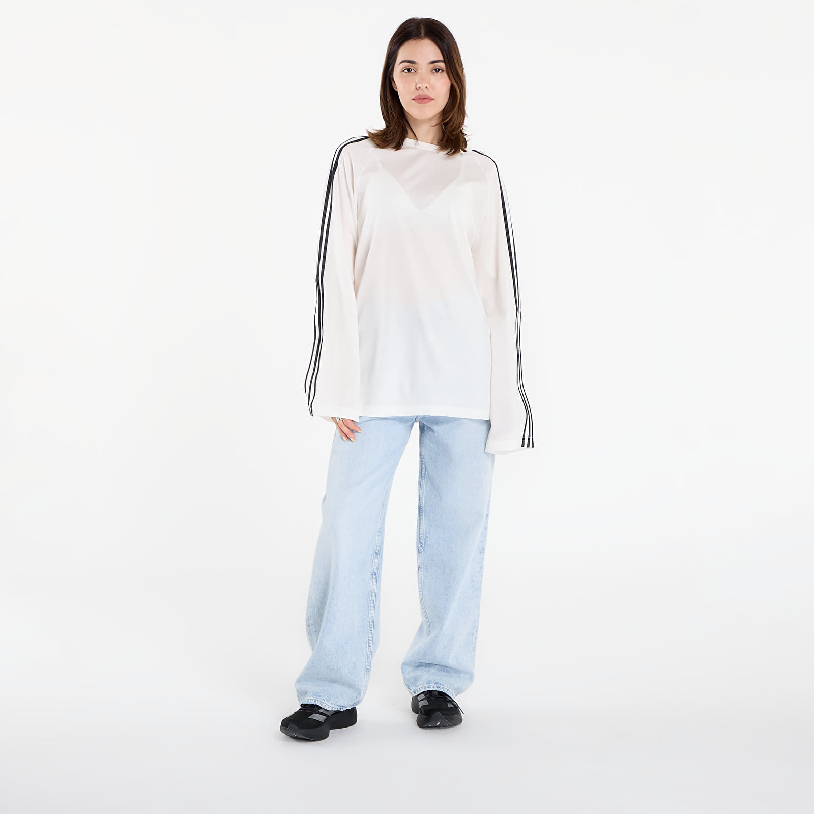 Magliette da uomo Y-3 Wire Long Sleeve Tee UNISEX Core White