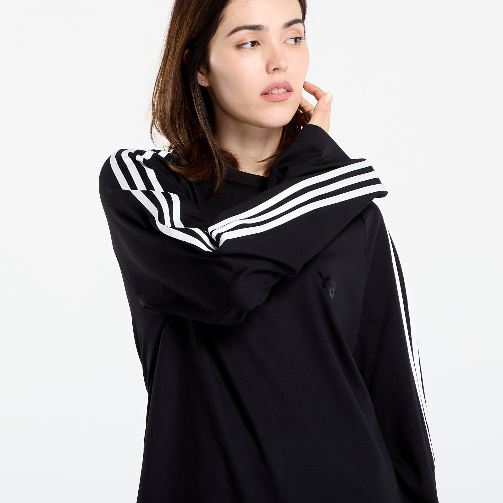 Férfi pólok Y-3 Wire Long Sleeve Tee UNISEX Black