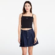 Calvin Klein Jeans  Woven Label Rib Crop Black