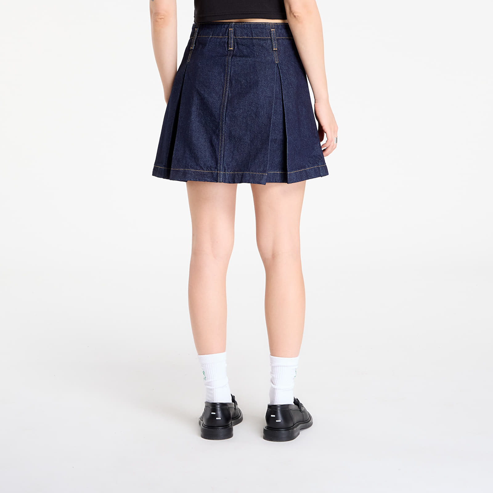 Szoknyák Calvin Klein Jeans Pleated Denim Skirt Blue