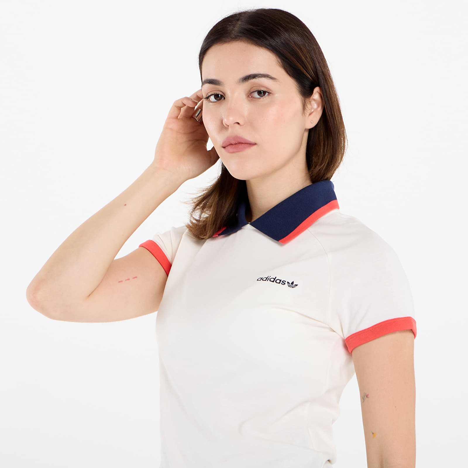 Polo da donna adidas Polo Shirt Off White