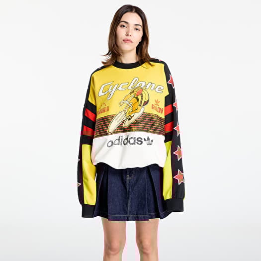 adidas Archive Cycling Sweatshirt Eqt Yellow/ Cloud White/ Black
