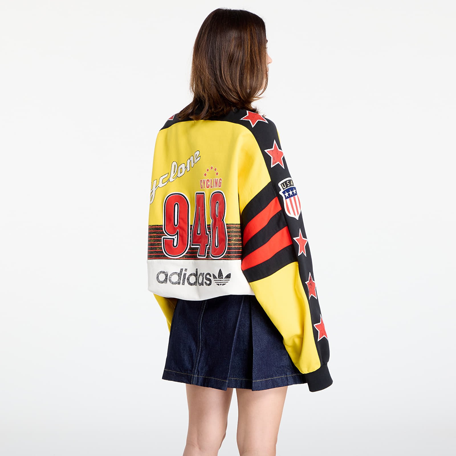 Felpe adidas Archive Cycling Sweatshirt Eqt Yellow/ Cloud White/ Black