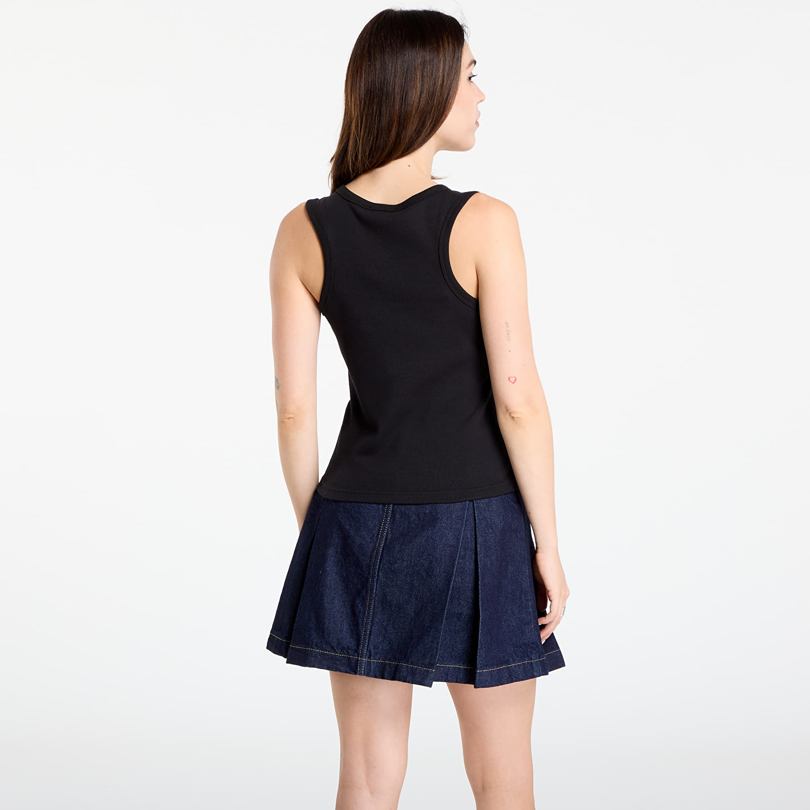 Maiouri Calvin Klein Jeans A - Woven Label 2X2 Tank Top Black