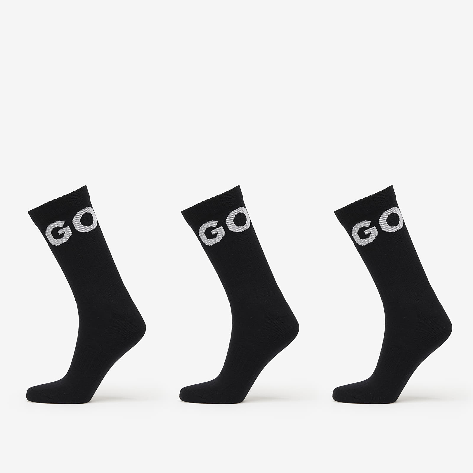 Moške nogavice Hugo Boss Men-H-3-Pack Qs Iconic Cc Black
