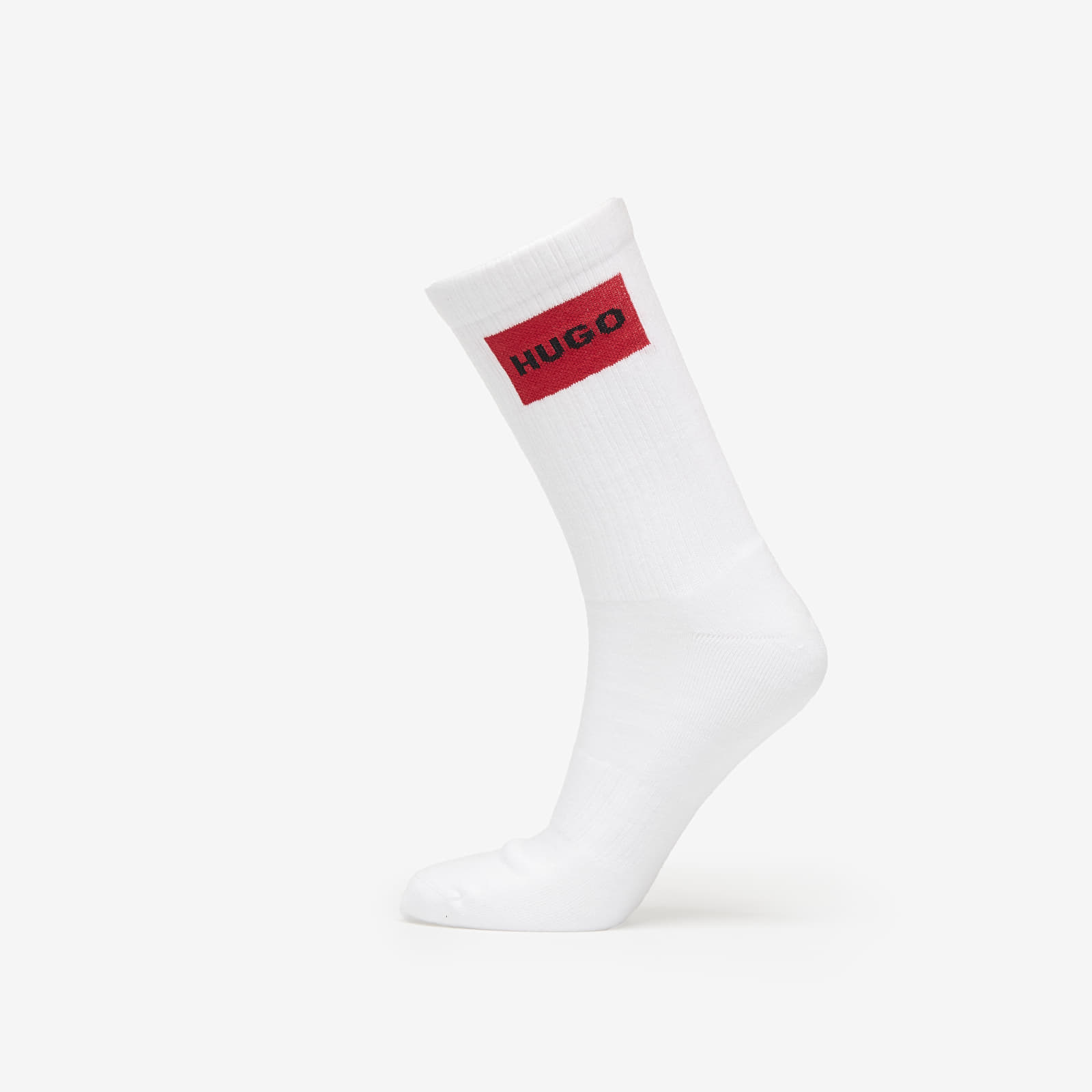 Moške nogavice Hugo Boss Men-H-3-Pack Qs Rib Label Cc White