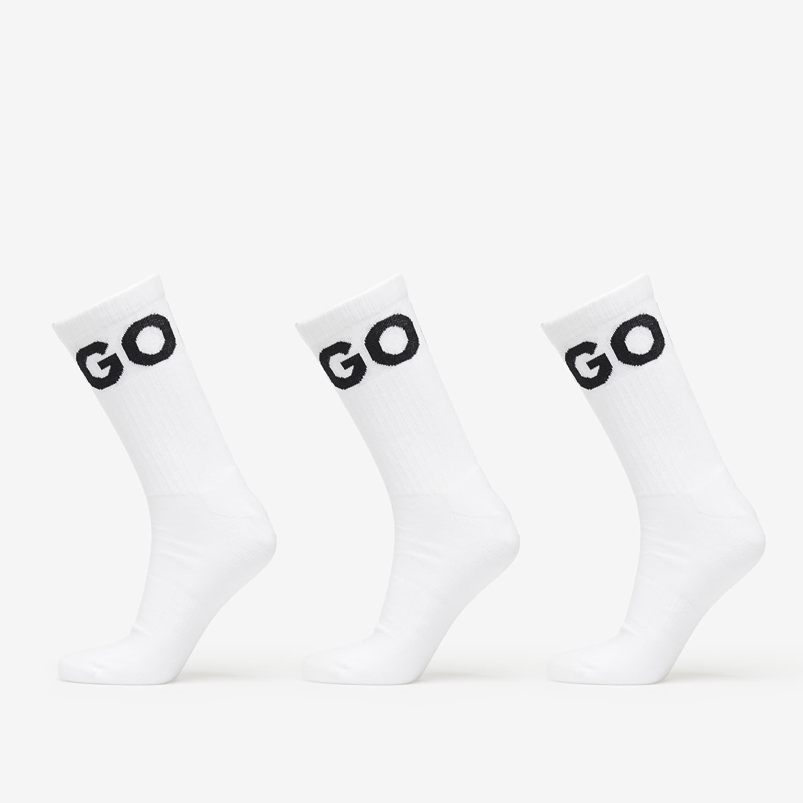 Moške nogavice Hugo Boss Men-H-3-Pack Qs Iconic Cc White