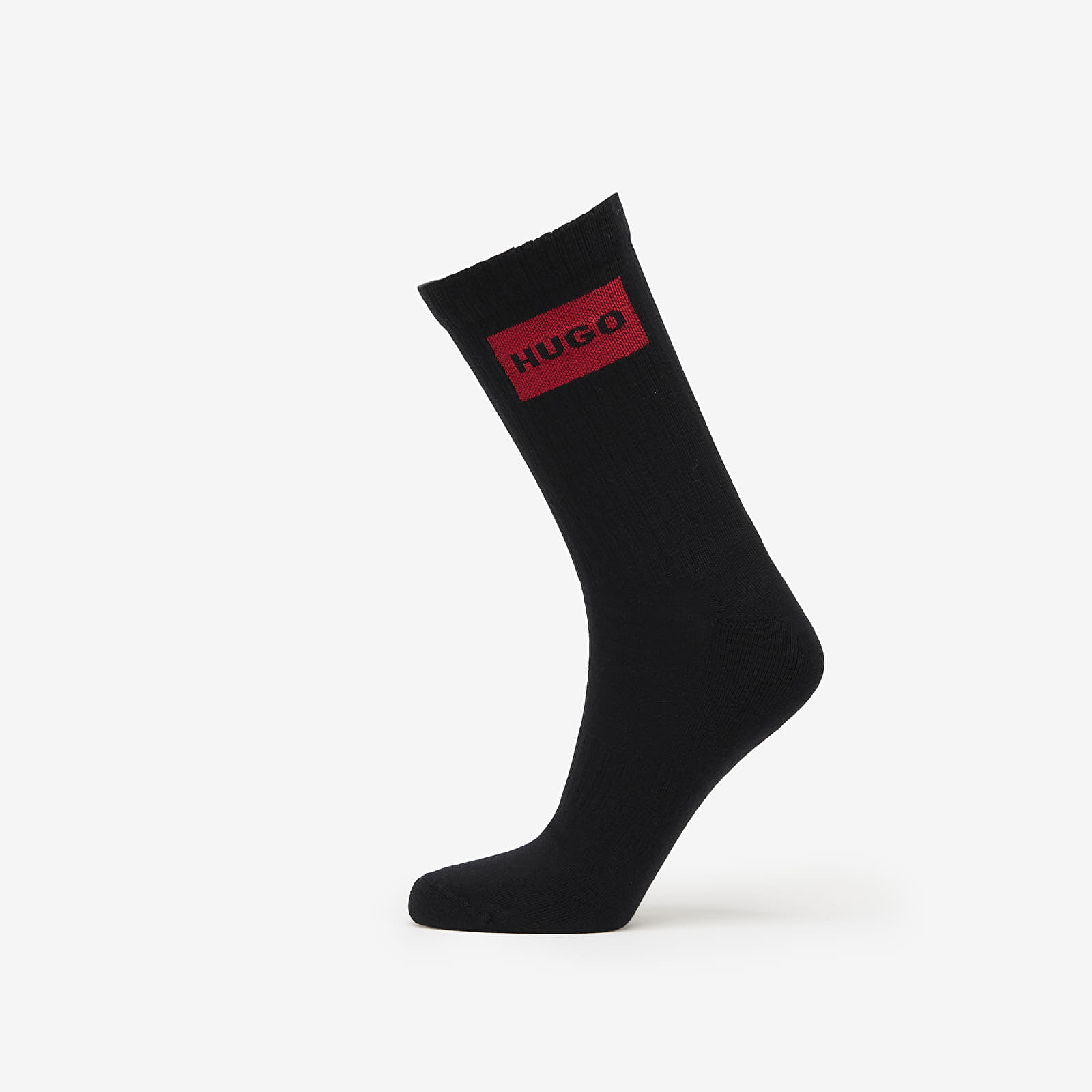 Moške nogavice Hugo Boss Men-H-3-Pack Qs Rib Label Cc Black