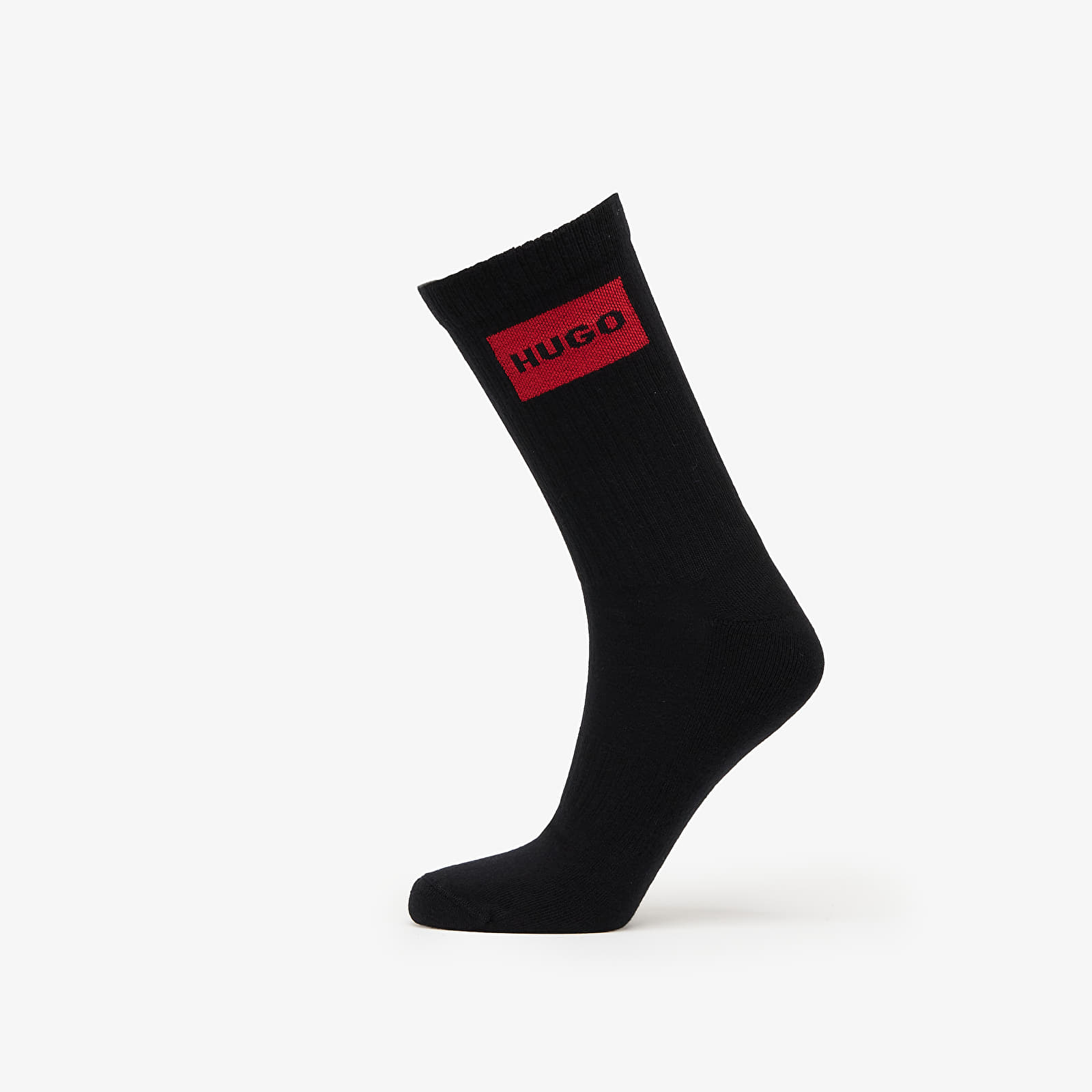 Moške nogavice Hugo Boss Men-H-3-Pack Qs Rib Label Cc Black