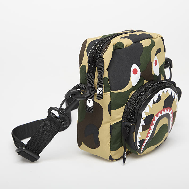 A BATHING APE 1St Camo Shark Mini Bag Yellow | Footshop