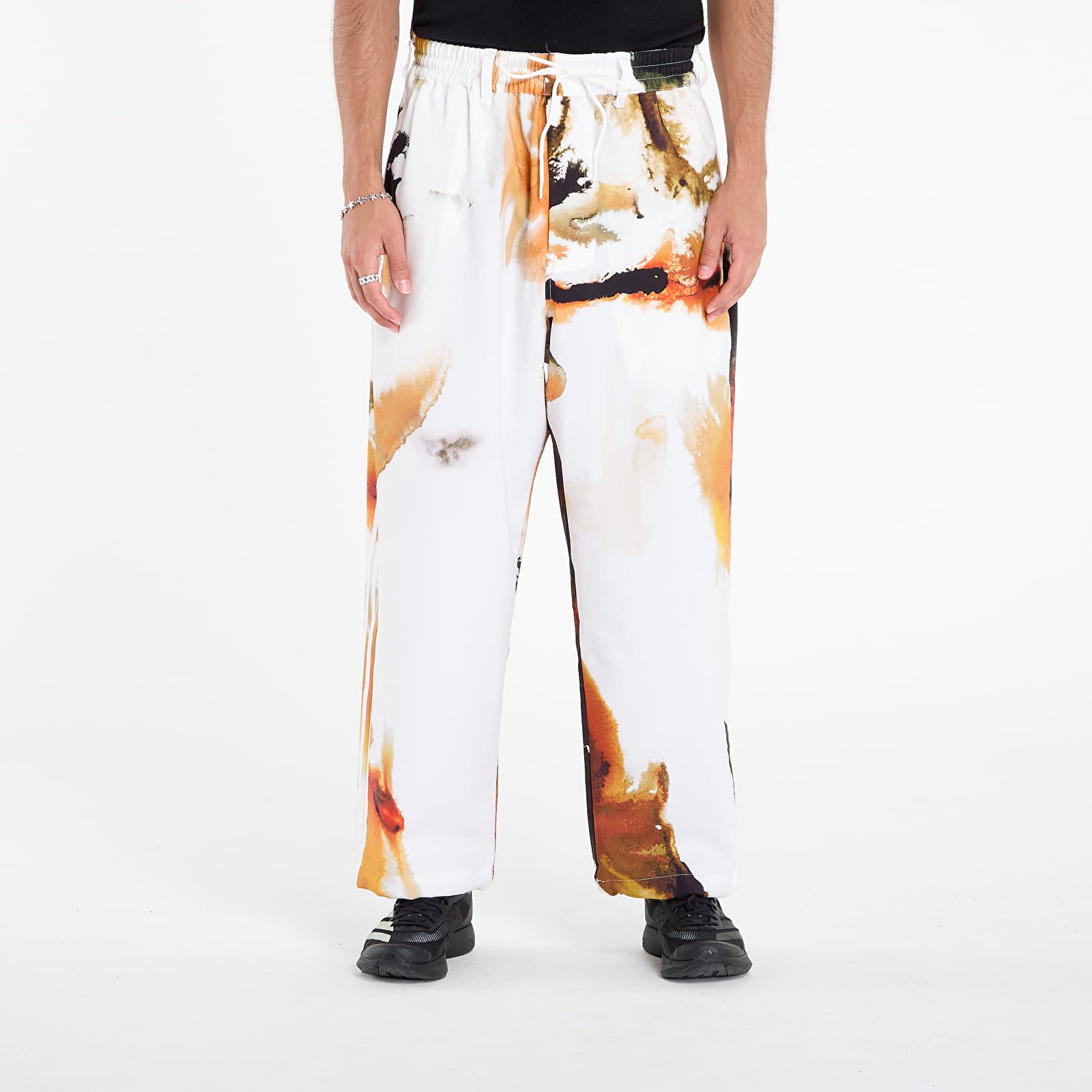 Férfi nadrágok Y-3 AOP Sport Uniform Track Pants Core White