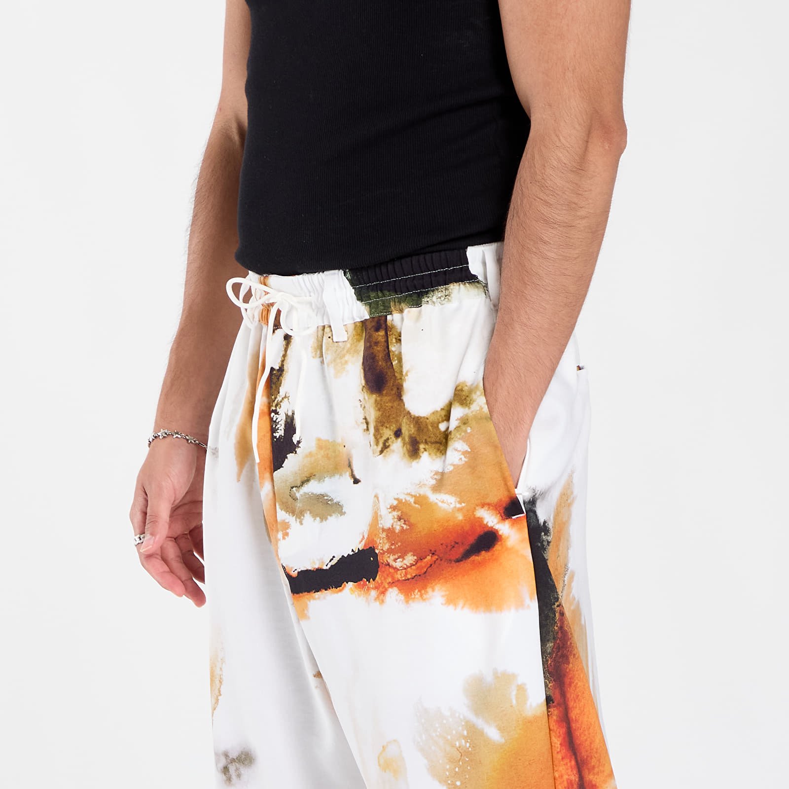Férfi nadrágok Y-3 AOP Sport Uniform Track Pants Core White