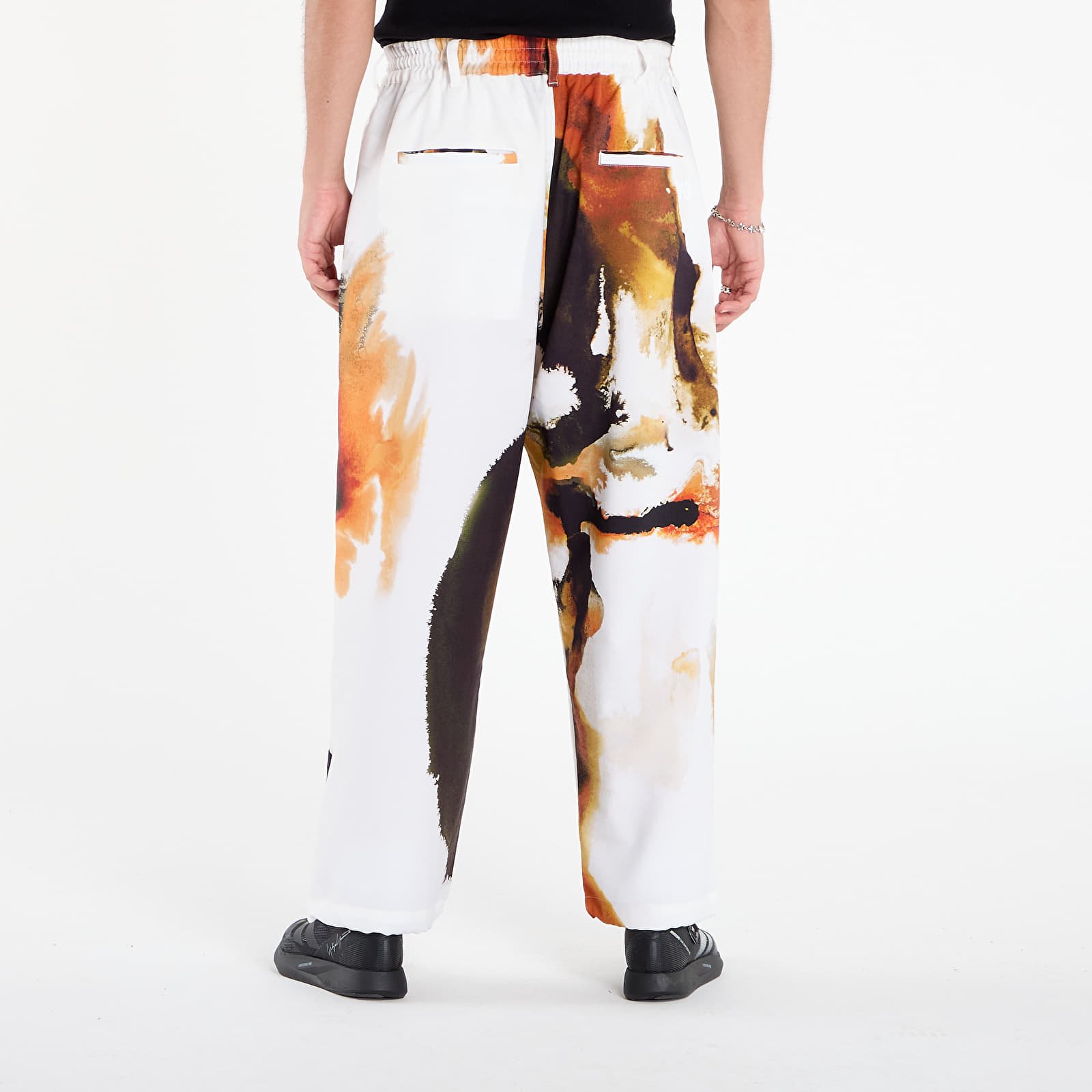 Férfi nadrágok Y-3 AOP Sport Uniform Track Pants Core White