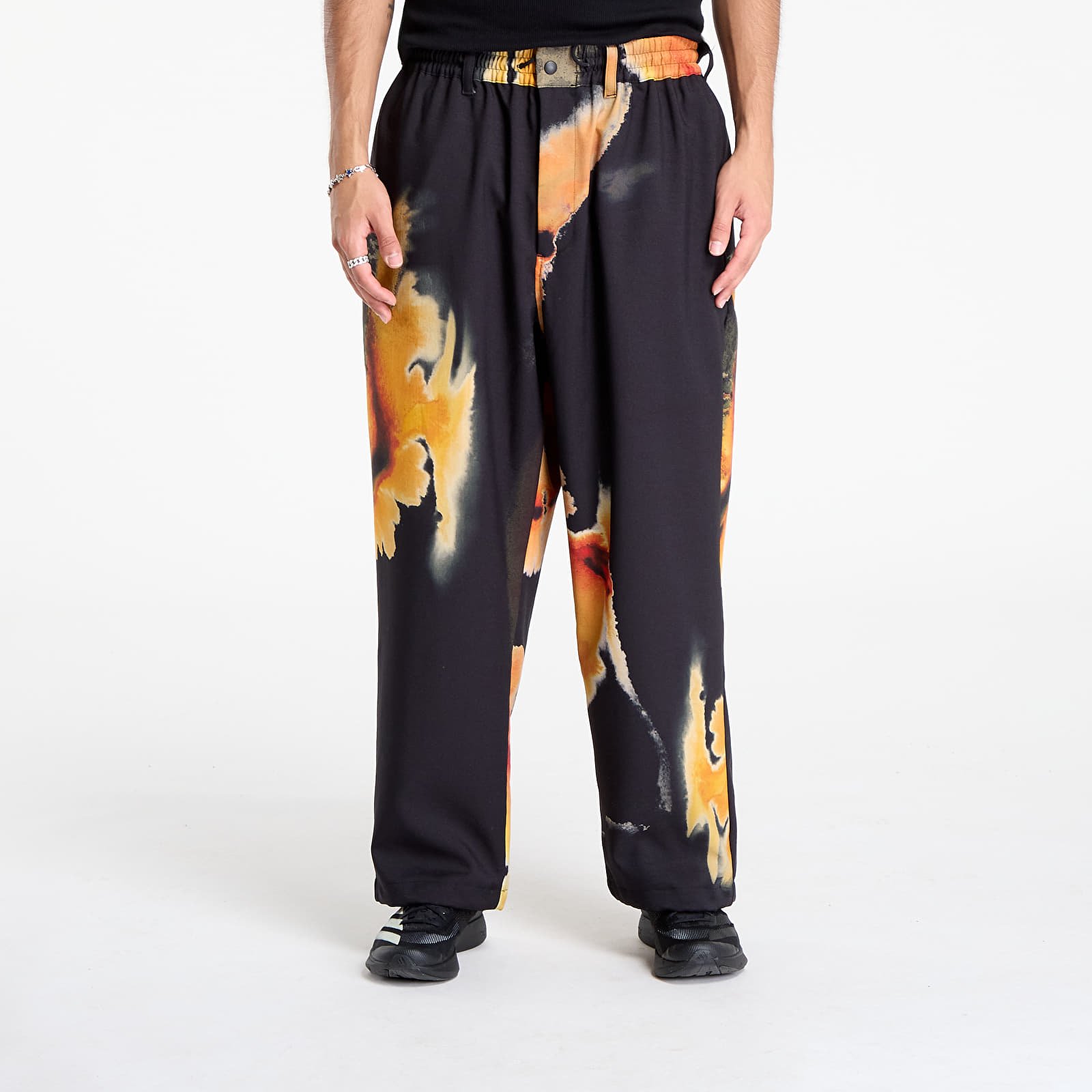 Férfi nadrágok Y-3 AOP Sport Uniform Track Pants Black