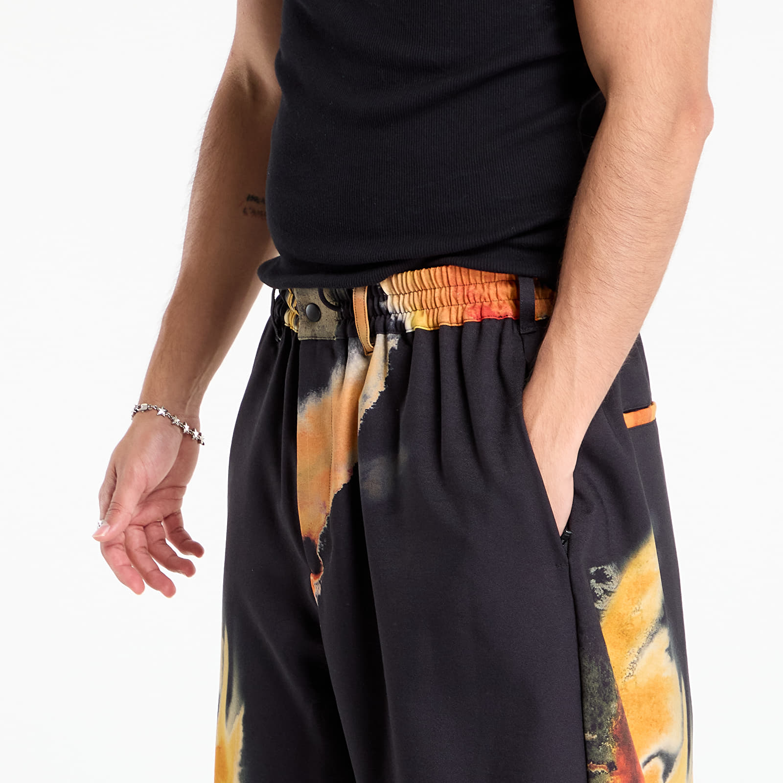 Férfi nadrágok Y-3 AOP Sport Uniform Track Pants Black