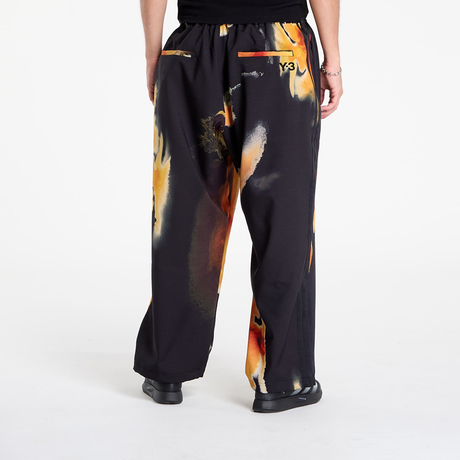 Férfi nadrágok Y-3 AOP Sport Uniform Track Pants Black