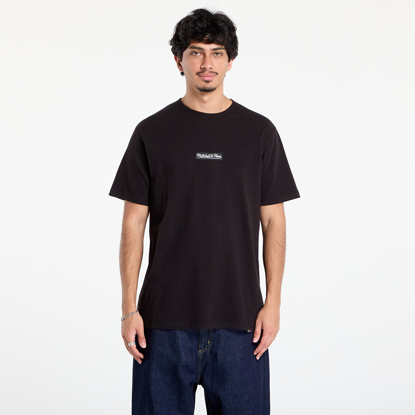 Pólók Mitchell & Ness Branded M&n Box Logo Tee UNISEX Black