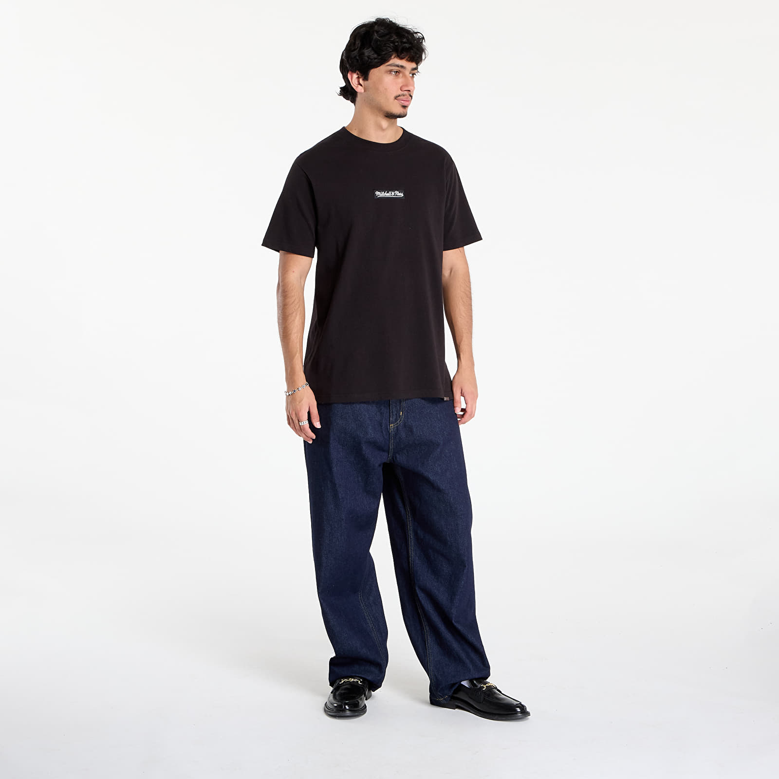 Pólók Mitchell & Ness Branded M&n Box Logo Tee UNISEX Black
