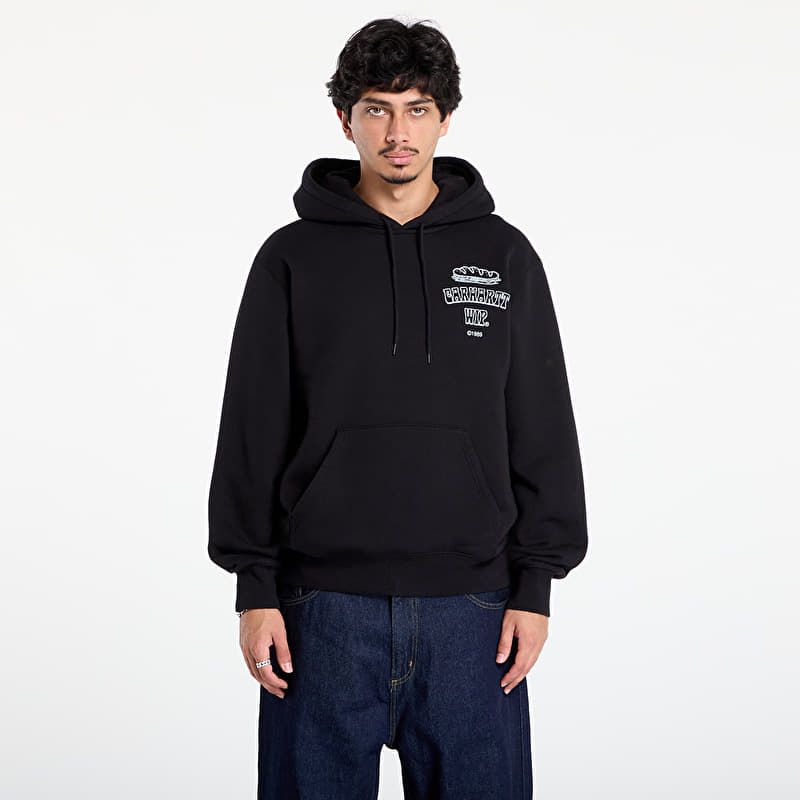 Mikina Carhartt WIP Hooded Sandwich Sweat UNISEX Black/ Blue Fog