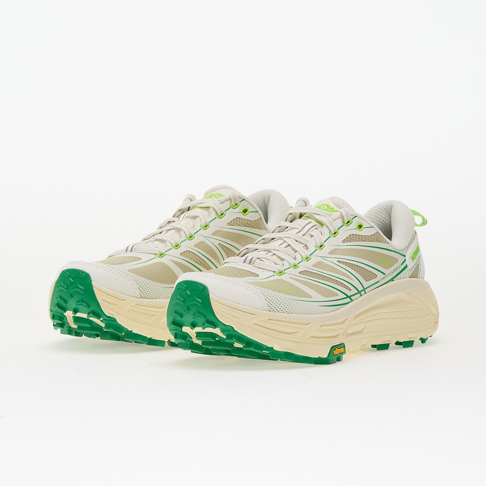 Încălțăminte și sneakerși pentru bărbați Hoka® U Mafate Speed 2 White/ Fresh Cut Grass
