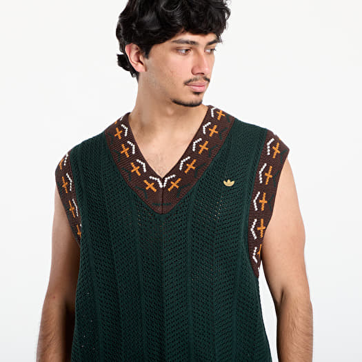 adidas x Clot Crochet Vest by Edison Chen Green Night | Footshop