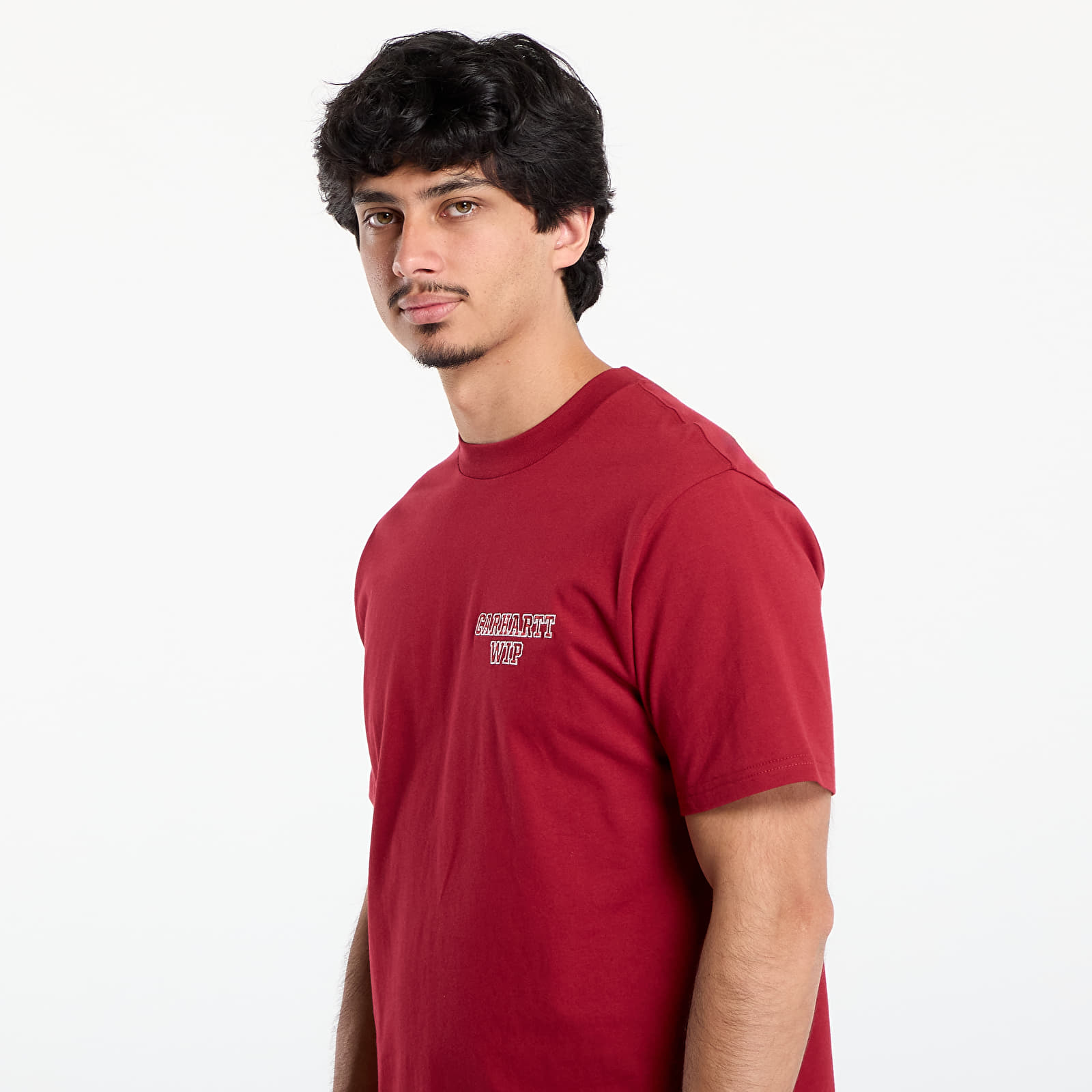 Férfi pólok Carhartt WIP S/S Alumni T-Shirt UNISEX Scarlet