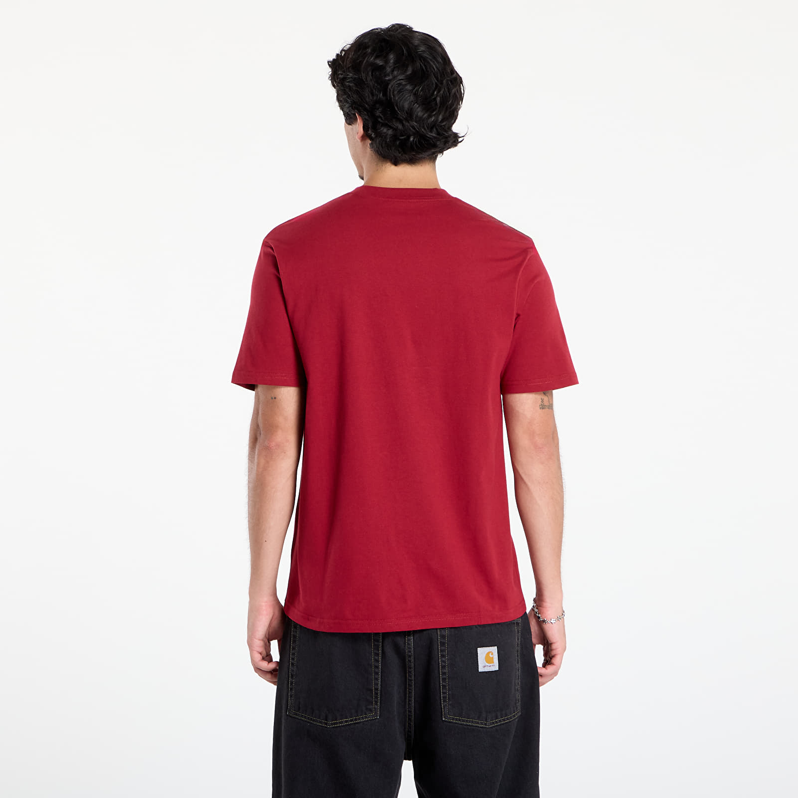 Férfi pólok Carhartt WIP S/S Alumni T-Shirt UNISEX Scarlet