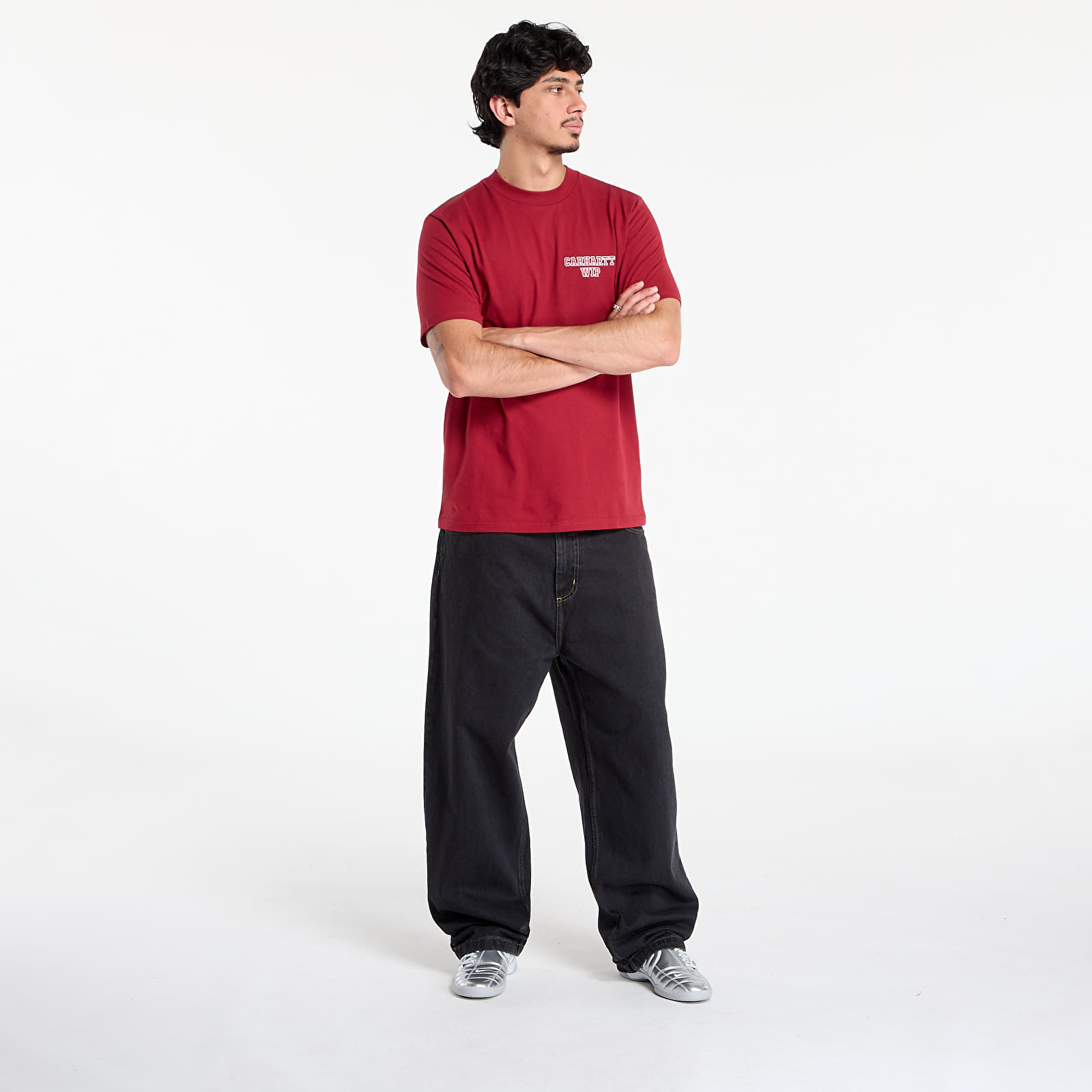 Férfi pólok Carhartt WIP S/S Alumni T-Shirt UNISEX Scarlet
