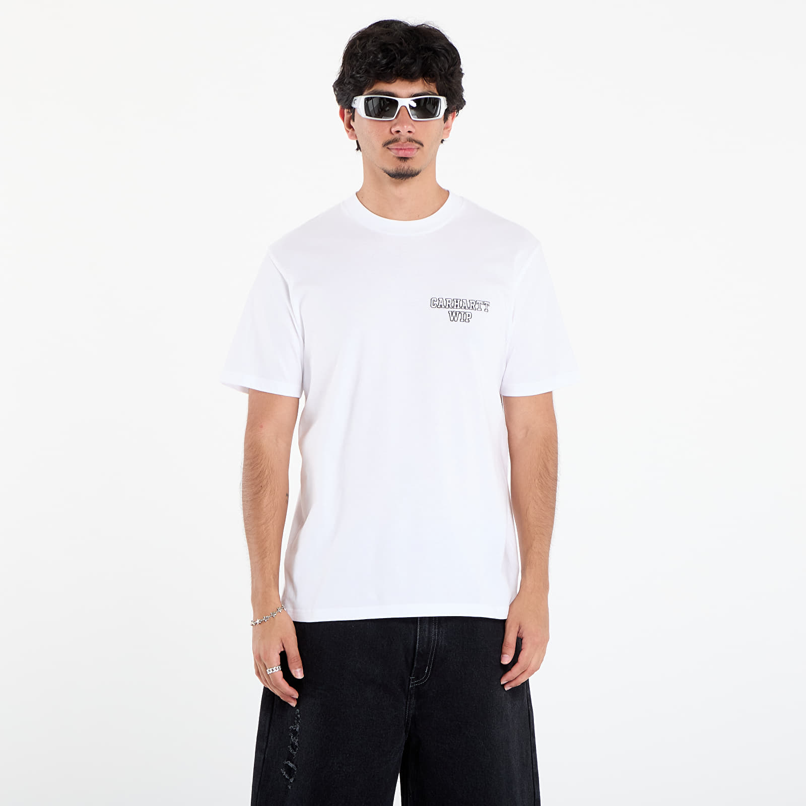 Férfi pólok Carhartt WIP S/S Alumni T-Shirt UNISEX White
