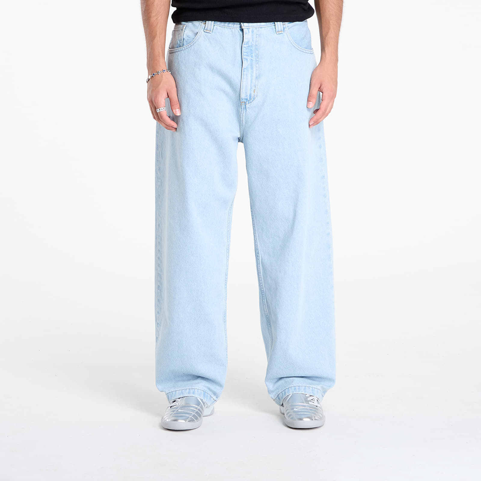 Pantaloni Carhartt WIP Brandon Pant Blue Heavy Stone Bleached S
