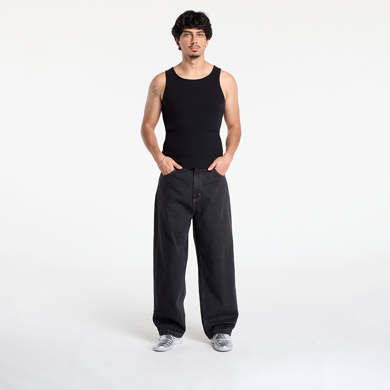 Men's jeans Carhartt WIP Brandon Pant Black Stone Washed