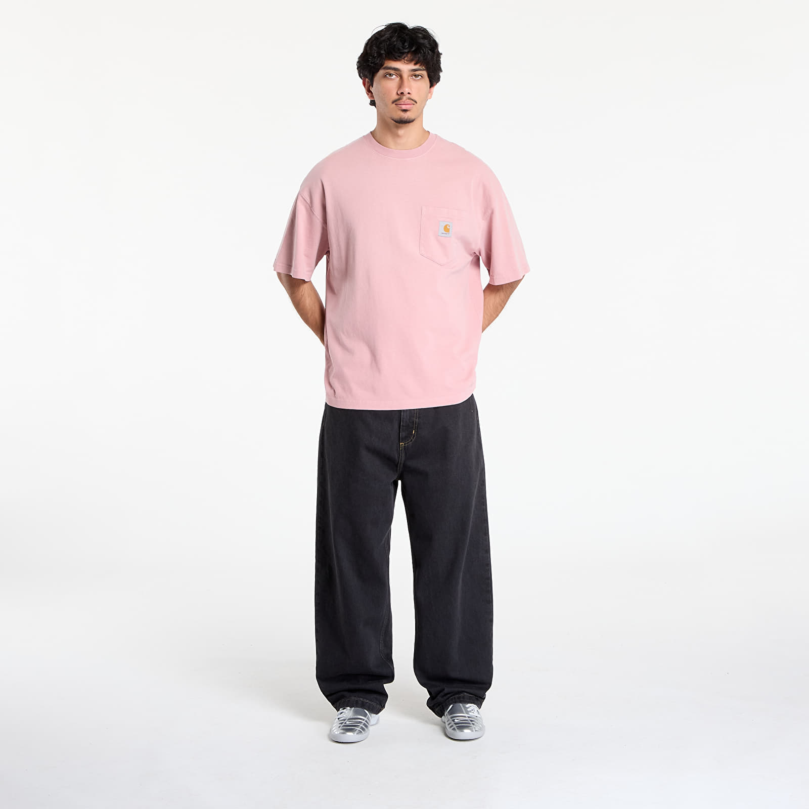 Men's T-shirts Carhartt WIP S/S Hudson Pocket T-Shirt UNISEX Daphne Chalk Wash
