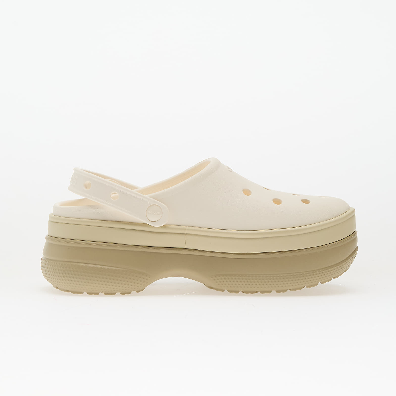 Pánske tenisky a topánky Crocs Classic Stacked Clog Chalk
