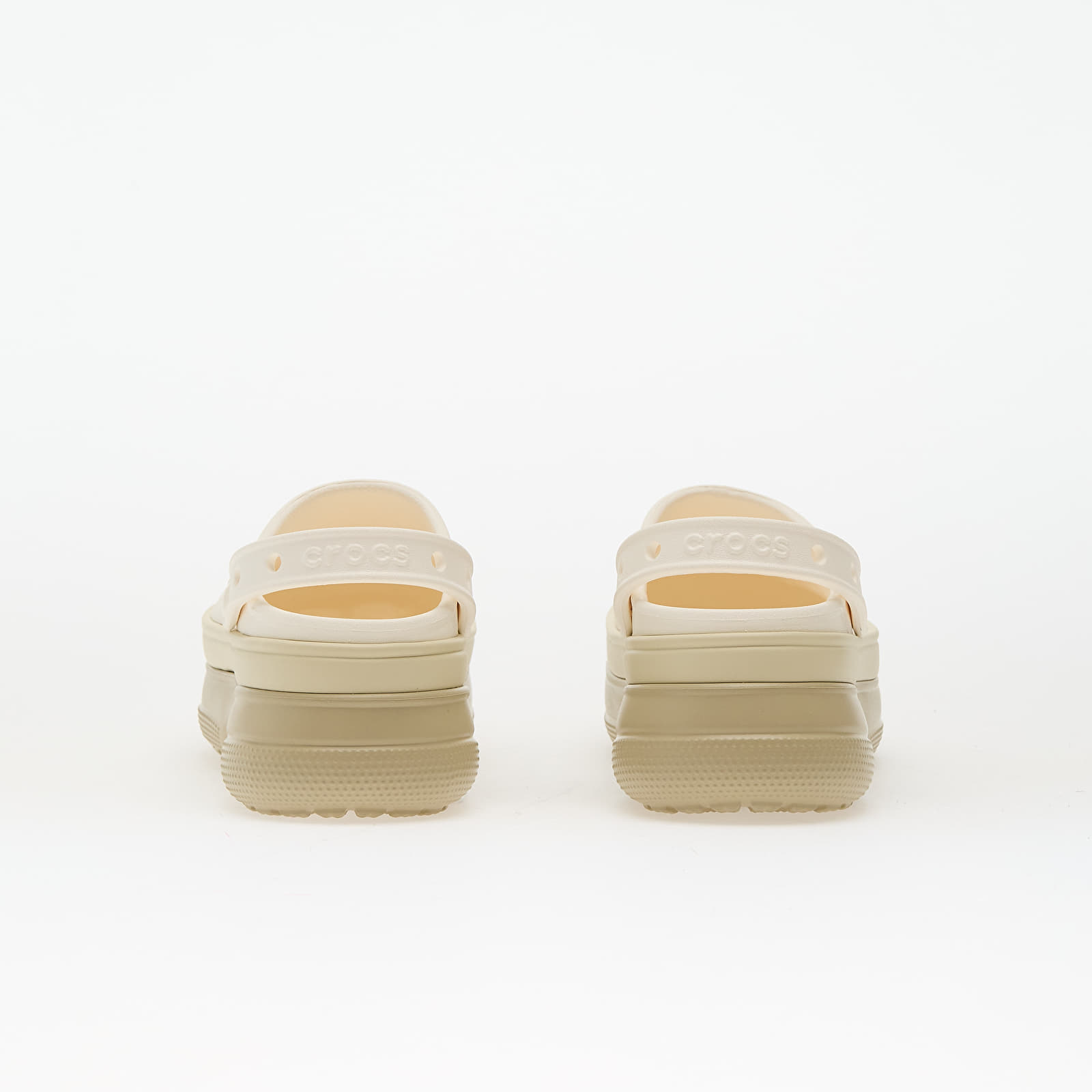 Pánske tenisky a topánky Crocs Classic Stacked Clog Chalk