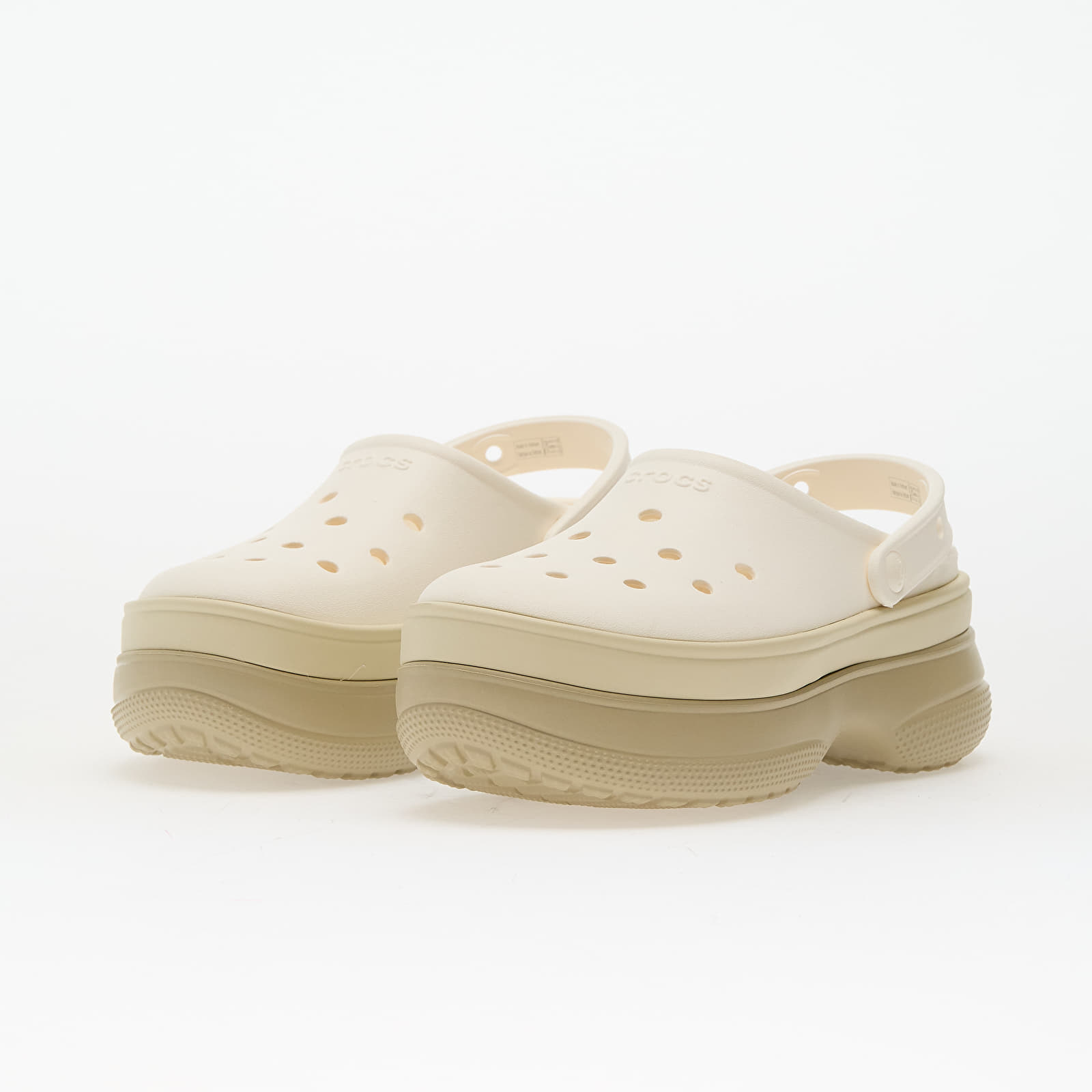 Pánske tenisky a topánky Crocs Classic Stacked Clog Chalk