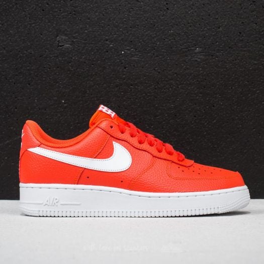 Men s shoes Nike Air Force 1 07 Team Orange White Footshop