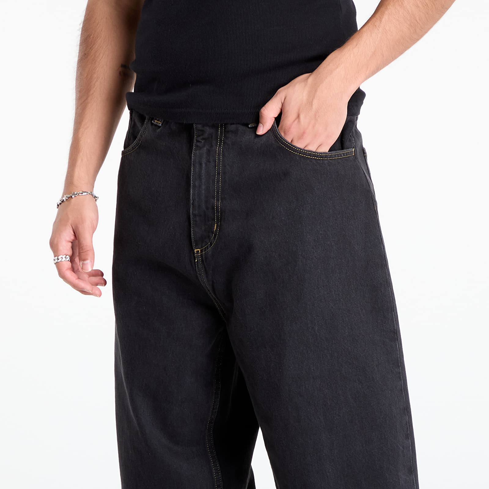 Men's jeans Carhartt WIP Brandon Pant Black Stone Washed