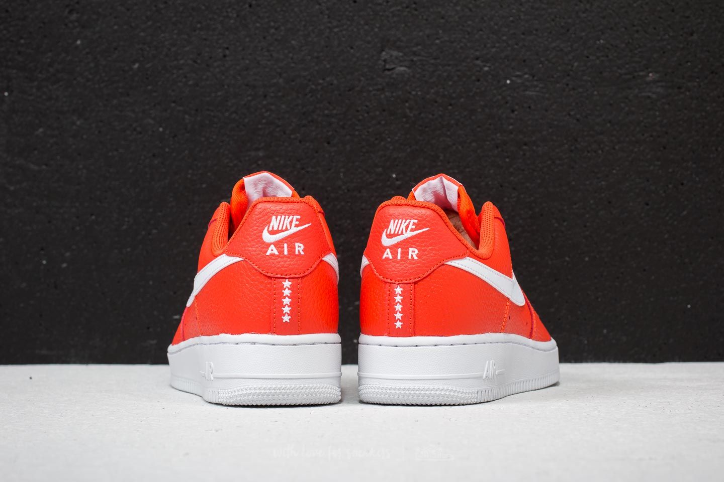 Men s shoes Nike Air Force 1 07 Team Orange White Footshop