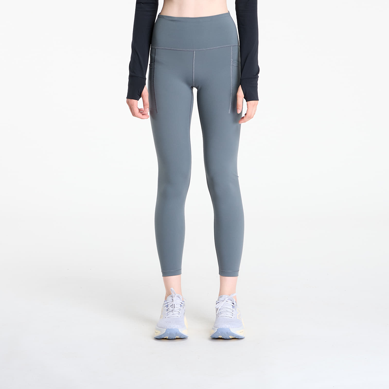 Dámske legíny New Balance Sleek Pocket High Rise Legging 25" Graphite