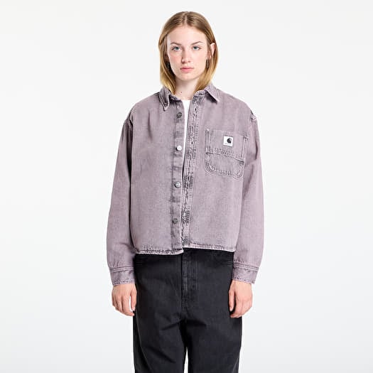 Carhartt WIP W' Georgia Shirt Jacket Black/ Hortensia Garment Dyed