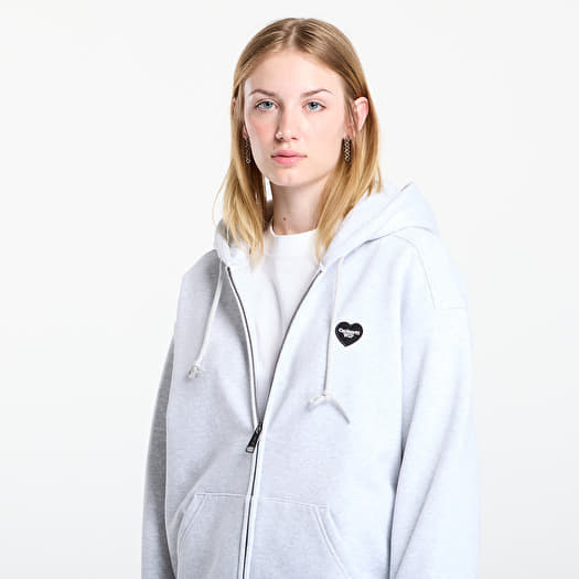 Carhartt WIP Hooded Heart II Hartt Sweat Jacket UNISEX Ash Heather
